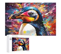 Rompecabezas 1000 PCS para Adultos Colorful Penguin Artwork Rompecabezas para Adultos Juegos Relajantes Decoración Perfecta como Regalo para Toda La Familia 1000 PCS