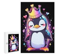 Rompecabezas 1000 PCS para Adultos Colorful Penguin King Rompecabezas para Adultos Juegos Divertidos Vacaciones En Casa Matar El Tiempo para Cumpleaños, Navidad 1000 PCS