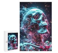 Rompecabezas 1000 PCS para Adultos Cosmic Human Skeleton Rompecabezas para Adultos Juegos Familiares Carrera De Velocidad Manual Regalos para Amigos Y Familiares 1000 PCS