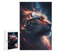 Rompecabezas 1000 PCS para Adultos Cosmic Tiger Portrait-6 Rompecabezas para Adultos Juego De Ingenio Regalo De Cumpleaños Ayuda A Ejercitar El Cerebro 1000 PCS