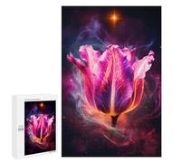 Rompecabezas 1000 PCS para Adultos Cosmic Tulip Nebula Bloom Rompecabezas para Adultos Juegos Divertidos Vacaciones En Casa Matar El Tiempo para Cumpleaños, Navidad 1000 PCS