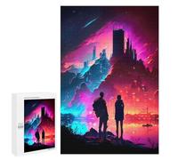 Rompecabezas 1000 PCS para Adultos Couple Watch The City Burn Rompecabezas para Adultos Juguete Decoración De Pared Decoración Perfecta Regalos para Reducir El Estrés 1000 PCS