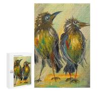 Rompecabezas 1000 PCS para Adultos Crows Waiting for Rain Rompecabezas para Adultos Juguete Decoración De Pared Mejora La Memoria Regalo De Cumpleaños, Regalos, 1000 PCS