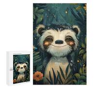 Rompecabezas 1000 PCS para Adultos Cute Watercolor Sloth Rompecabezas para Adultos Juguete Decoración De Pared Decoración del Hogar para Cumpleaños, Navidad 1000 PCS