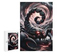 Rompecabezas 1000 PCS para Adultos Dark Scorpio Rising Rompecabezas para Adultos Juegos Relajantes Decoración Perfecta como Regalo para Toda La Familia 1000 PCS