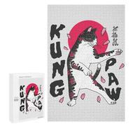 Rompecabezas 1000 PCS para Adultos Edo Kungo Fu Black Cat Rompecabezas para Adultos Juguetes De Bricolaje Pero Divertidos Y Humorísticos para Cumpleaños, Navidad 1000 PCS