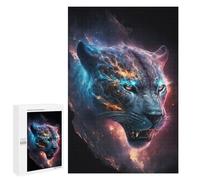 Rompecabezas 1000 PCS para Adultos Electric Tiger Portrait Rompecabezas para Adultos Juegos Divertidos Vacaciones En Casa Matar El Tiempo para Cumpleaños, Navidad 1000 PCS