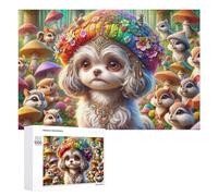 Rompecabezas 1000 PCS para Adultos Enchanted Forest with Adorable Chipmunks Rompecabezas De Juguete para Decoración De Pared, Divertido Y Humorístico, Cumpleaños 1000 PCS