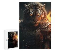 Rompecabezas 1000 PCS para Adultos Evil Tiger Warrior Suit Rompecabezas para Adultos Juegos Divertidos Vacaciones En Casa Matar El Tiempo para Cumpleaños, Navidad 1000 PCS