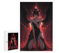 Rompecabezas 1000 PCS para Adultos Fallen Angel with Wings of Fire Rompecabezas Juego De Ingenio Difícil Oferta como Regalo para Toda La Familia 1000 PCS
