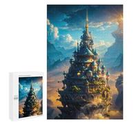 Rompecabezas 1000 PCS para Adultos Fantasy Castle Floating Rompecabezas para Adultos Juego De Ingenio Regalo De Cumpleaños Ayuda A Ejercitar El Cerebro 1000 PCS