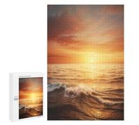 Rompecabezas 1000 PCS para Adultos Fiery Farewell to The Day Rompecabezas para Adultos Juguete Decoración De Pared Análisis Y Lógica Desafiante De Completar 1000 PCS