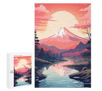 Rompecabezas 1000 PCS para Adultos Fuji Mount Japan Rompecabezas para Adultos Juego De Ingenio Regalo De Cumpleaños Ayuda A Ejercitar El Cerebro 1000 PCS