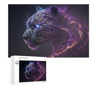 Rompecabezas 1000 PCS para Adultos Galactic Leopard Cosmic Fusion -1 Rompecabezas De Juguete para Decoración De Pared, Divertido Y Humorístico, Cumpleaños 1000 PCS