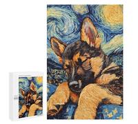 Rompecabezas 1000 PCS para Adultos German Shepherd Puppy Rompecabezas para Adultos Juego De Ingenio Regalo De Cumpleaños Ayuda A Ejercitar El Cerebro 1000 PCS