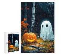 Rompecabezas 1000 PCS para Adultos Ghostly Halloween Forest Rompecabezas para Adultos Juego De Ingenio Regalo De Cumpleaños Ayuda A Ejercitar El Cerebro 1000 PCS