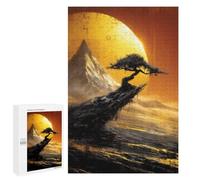 Rompecabezas 1000 PCS para Adultos Golden Sunset Mountain Landscape Rompecabezas para Adolescentes Actividades Familiares Desafío Educativo Juego Desafiante Y Juego Familiar 1000 PCS