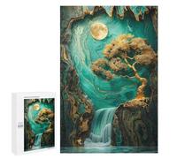 Rompecabezas 1000 PCS para Adultos Golden Tree In The Cave Rompecabezas para Adultos Juguete Decoración De Pared Decoración Perfecta Regalos para Reducir El Estrés 1000 PCS