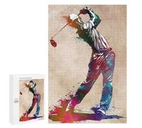 Rompecabezas 1000 PCS para Adultos Golf Sport Art 3 Rompecabezas para Adultos Juego De Ingenio Regalo De Cumpleaños Ayuda A Ejercitar El Cerebro 1000 PCS