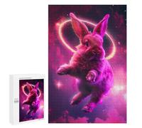 Rompecabezas 1000 PCS para Adultos Holy Bunny in The Sky Rompecabezas para Adultos Juegos Relajantes Corte De Precisión Oferta como Regalo para Toda La Familia 1000 PCS