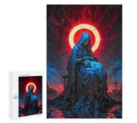 Rompecabezas 1000 PCS para Adultos Holy Mary with Lamb Rompecabezas para Adultos Juguete Decoración De Pared Mejora La Memoria Regalo De Cumpleaños, Regalos, 1000 PCS