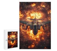 Rompecabezas 1000 PCS para Adultos Jet Fighter in Explosion Rompecabezas Juego Familiar Difícil Oferta Difícil como Regalo para Toda La Familia 1000 PCS