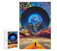 Rompecabezas 1000 PCS para Adultos Journey to The Cosmic Mountains Rompecabezas De Juguete para Decoración De Pared, Divertido Y Humorístico, Cumpleaños 1000 PCS