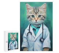 Rompecabezas 1000 PCS para Adultos Kitty Doctor Rompecabezas para Adultos Juegos Familiares Carrera De Velocidad Manual Regalos para Amigos Y Familiares 1000 PCS
