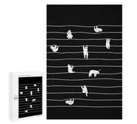 Rompecabezas 1000 PCS para Adultos Lazy Sloth Rompecabezas para Adultos Juegos Divertidos Vacaciones En Casa Matar El Tiempo para Cumpleaños, Navidad 1000 PCS