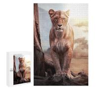 Rompecabezas 1000 PCS para Adultos Lioness in Natural Habitat Rompecabezas para Adultos Juegos Familiares Carrera De Velocidad Manual Regalos para Amigos Y Familiares 1000 PCS