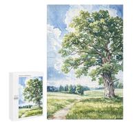 Rompecabezas 1000 PCS para Adultos Lone Summer Oak Rompecabezas para Adultos Juegos Divertidos Vacaciones En Casa Matar El Tiempo para Cumpleaños, Navidad 1000 PCS