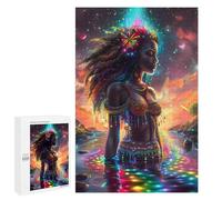 Rompecabezas 1000 PCS para Adultos Magical Black Girl Rompecabezas para Adultos Juegos Familiares Carrera De Velocidad Manual Regalos para Amigos Y Familiares 1000 PCS