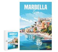 Rompecabezas 1000 PCS para Adultos Marbella Spain Travel Rompecabezas para Adultos Juguete Decoración De Pared Decoración del Hogar para Cumpleaños, Navidad 1000 PCS