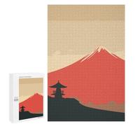 Rompecabezas 1000 PCS para Adultos Minimalist Vintage MT Fuji Rompecabezas para Adultos Juegos Divertidos Vacaciones En Casa Matar El Tiempo para Cumpleaños, Navidad 1000 PCS