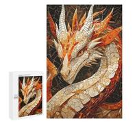 Rompecabezas 1000 PCS para Adultos Mysterious Dragon Mosaic Rompecabezas para Adultos Juego De Ingenio Regalo De Cumpleaños Ayuda A Ejercitar El Cerebro 1000 PCS