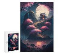 Rompecabezas 1000 PCS para Adultos Mystical Night The Lake Rompecabezas para Adultos Juego De Ingenio Regalo De Cumpleaños Ayuda A Ejercitar El Cerebro 1000 PCS