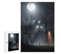 Rompecabezas 1000 PCS para Adultos Nightmare Wolf Encounter Rompecabezas para Adultos Juegos Divertidos Vacaciones En Casa Matar El Tiempo para Cumpleaños, Navidad 1000 PCS