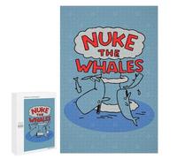 Rompecabezas 1000 PCS para Adultos Nuke The Whales Cartoon Rompecabezas para Adultos Juguete Decoración De Pared Mejora La Memoria Regalo De Cumpleaños, Regalos, 1000 PCS