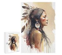 Rompecabezas 1000 PCS para Adultos Oil Painting Indian Woman Rompecabezas Juego Familiar Difícil Oferta Difícil como Regalo para Toda La Familia 1000 PCS