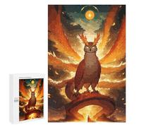Rompecabezas 1000 PCS para Adultos Owl Guardian Fiery Aura Rompecabezas Juego Familiar Difícil Oferta Difícil como Regalo para Toda La Familia 1000 PCS