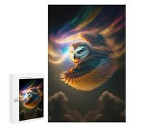 Rompecabezas 1000 PCS para Adultos Owl in Cosmic Flight Rompecabezas para Adultos Juguetes De Bricolaje Pero Divertidos Y Humorísticos para Cumpleaños, Navidad 1000 PCS