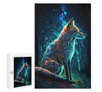 Rompecabezas 1000 PCS para Adultos Paint The Fox In Forest Rompecabezas para Adultos Juego De Ingenio Regalo De Cumpleaños Ayuda A Ejercitar El Cerebro 1000 PCS