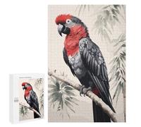 Rompecabezas 1000 PCS para Adultos Parrot Japanese Painting Rompecabezas para Adultos Juegos Familiares Carrera De Velocidad Manual Regalos para Amigos Y Familiares 1000 PCS