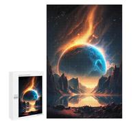 Rompecabezas 1000 PCS para Adultos Planetary Reflections in Space -4 Rompecabezas para Adultos Juegos Familiares Carrera De Velocidad Manual Regalos para Amigos Y Familiares 1000 PCS