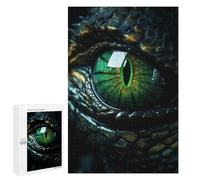 Rompecabezas 1000 PCS para Adultos Poison Dragons Green Eye Rompecabezas para Adultos Juegos Divertidos Vacaciones En Casa Matar El Tiempo para Cumpleaños, Navidad 1000 PCS