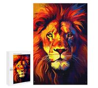 Rompecabezas 1000 PCS para Adultos Powerful Lion Pixel Art Rompecabezas para Adultos Juguetes De Bricolaje Pero Divertidos Y Humorísticos para Cumpleaños, Navidad 1000 PCS