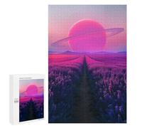 Rompecabezas 1000 PCS para Adultos Purple Fields of Eternity Rompecabezas para Adultos Juegos Relajantes Corte De Precisión Oferta como Regalo para Toda La Familia 1000 PCS