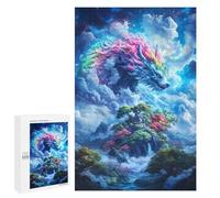 Rompecabezas 1000 PCS para Adultos Rainbow Wolf in The Clouds Rompecabezas para Adultos Juegos Relajantes Corte De Precisión Oferta como Regalo para Toda La Familia 1000 PCS