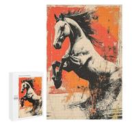 Rompecabezas 1000 PCS para Adultos Rearing Horse Abstract Art Rompecabezas para Adultos Juguete Decoración De Pared Mejora La Memoria Regalo De Cumpleaños, Regalos, 1000 PCS