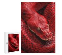 Rompecabezas 1000 PCS para Adultos Red Snake Close-Up Rompecabezas Juego Familiar Difícil Oferta Difícil como Regalo para Toda La Familia 1000 PCS